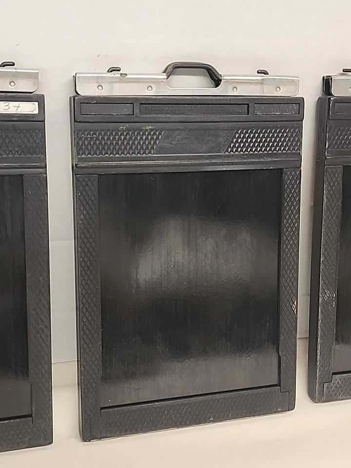 Fidelity Deluxe Lot of 3 Plastic Film Holder for 4x5 Cut Sheet Film Vintage - Image 3 of 4