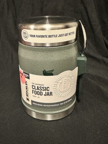Stanley 14oz Classic Food Jar And Spork Green