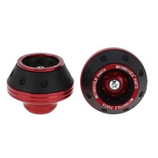 Motorcycle Front Fork Frame Slider Falling Protection Wheel Crash Protector Red