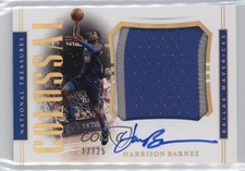 2018 National Treasures Colossal Material Prime 13/25 Harrison Barnes Auto 5n1