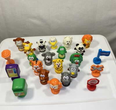 VTech Smartville Alphabet Train Station Zoo Animal Figures Signs