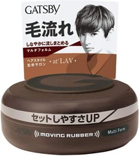 Made in JAPAN Mandom Gatsby Moving rubber Multi Form Hair Wax 80g