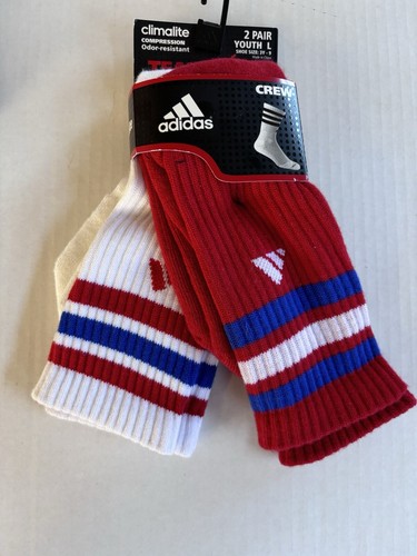 Adidas Climalite Crew Socks 2 Pairs - Picture 2 of 4