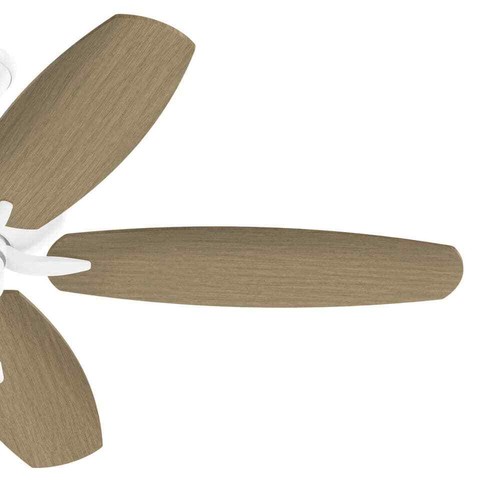 KICHLER Renew Patio 52 in. Indoor/Outdoor Matte White Dual Mount Ceiling Fan - Picture 6 of 11