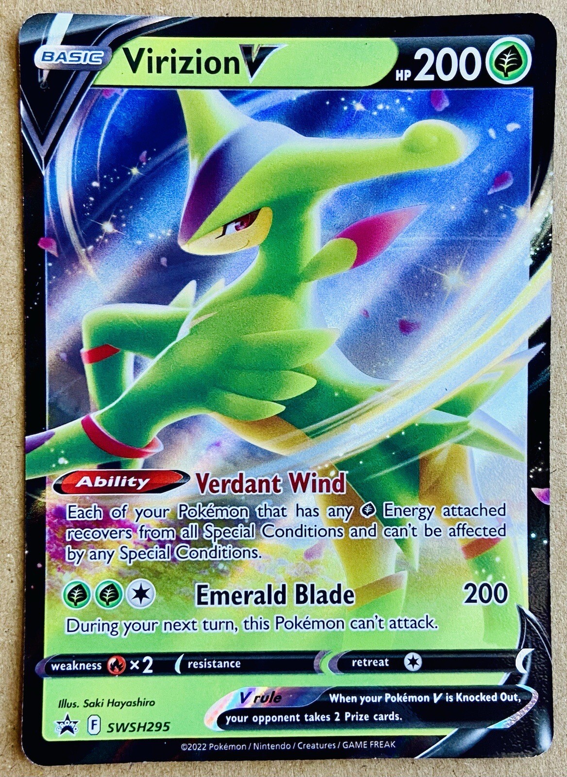 POKÉMON TCG VIRIZION V SWSH BLACK STAR PROMO HOLO SWSH295 NM UNPLAYED QTY