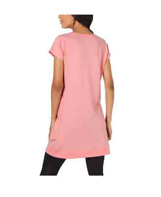 Ideology Women's Harmony Tulip-Hem Tunic Peach Kiss Size Small
