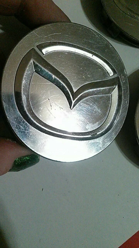 (3) Juego de tapas centrales mecanizadas Mazda OEM Protege MX-6 626 millennia tapacubos 2112 Foto 2 de 4