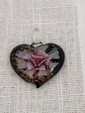 Glass Heart-shaped Pendant