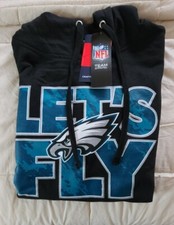 Philadelphia Eagles "Let's Fly" Authentic Fanatics Hoodie: Size Medium