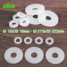 3mm Thick White Silicone High Temp Pad Flat O Ring Rubber Washer Seal Gaskets