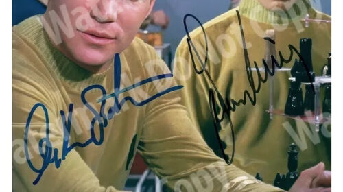 Star Trek 8x10 Foto William Shatner Leonard Nimoy Autogramm Reprint Sammlerstück - Bild 2 von 7