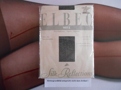 Elbeo Silk Reflections Netz Strumpfhose Gr. M - Schwarz # 1504
