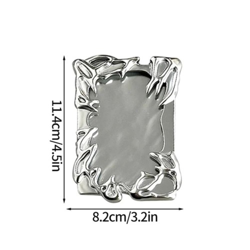 Metallic Style Photocard Holder Idol Photo Display Stand Card Storage Case - Picture 2 of 12