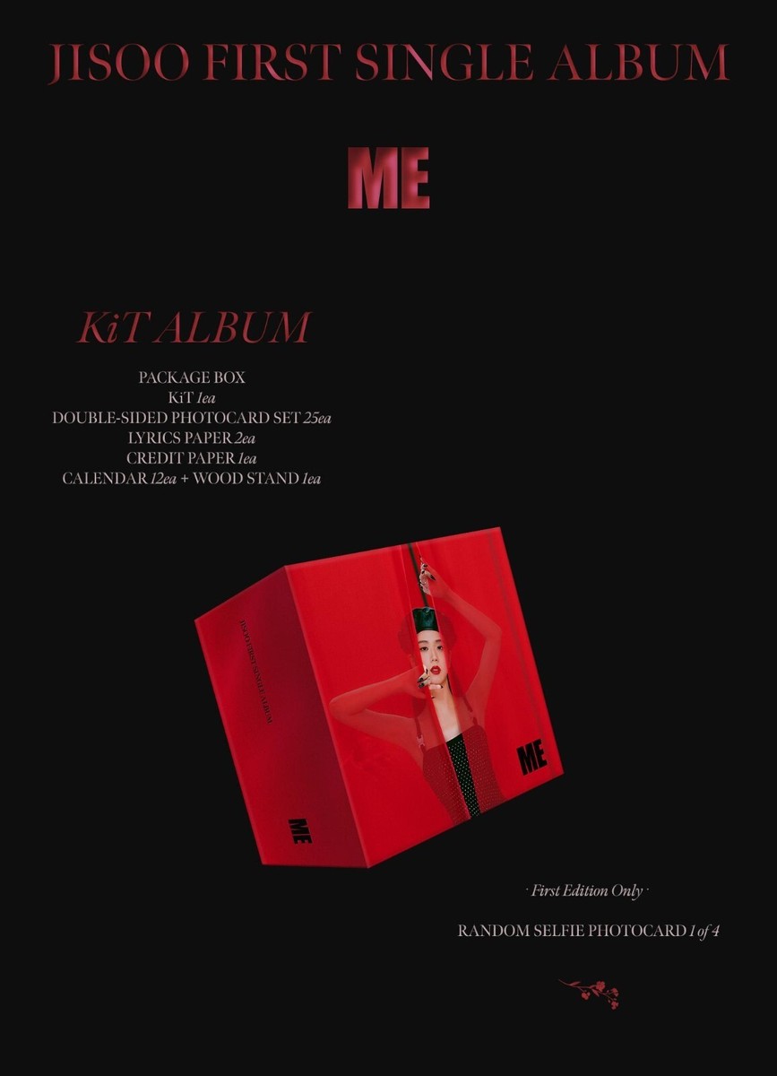 JISOO BLACKPINK First Single KiT Album KiT+25p P.Card+Lyrics+