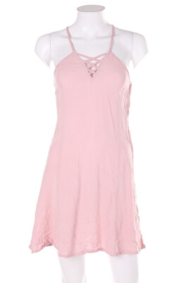 H&M DIVIDED Dress Mini Viscose Lacing D 34 light pink