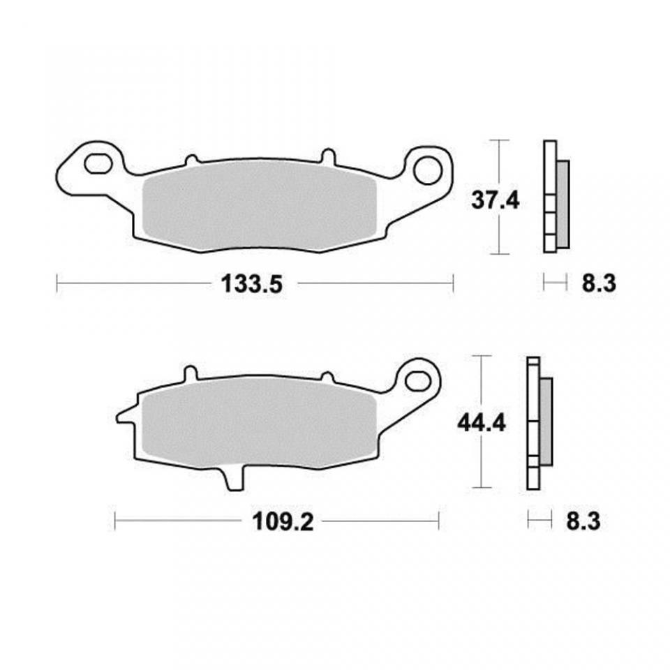 Plaquette de frein AP Racing pour moto Beta 50 RK6 1997 à 2000 LMP271