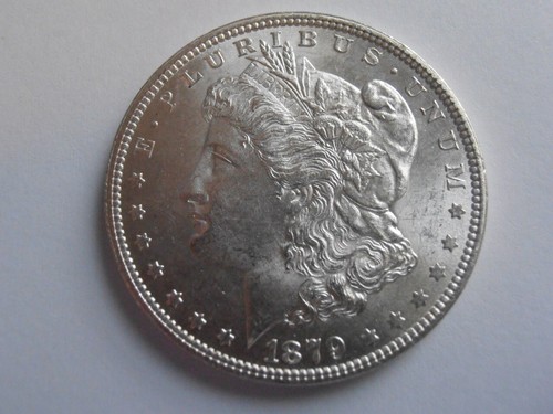 1879 P Morgan Silver Dollar, HIGH GRADE BU (79PJX1) - Picture 5 of 7