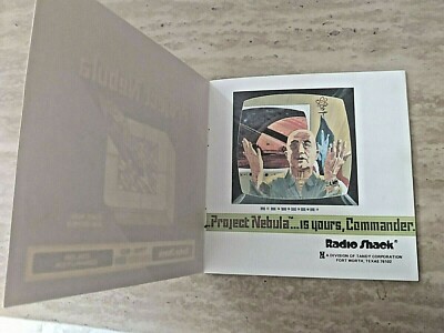 1981 - Project Nebula Instruction Manual - Radio Shack TRS-80 - VGC