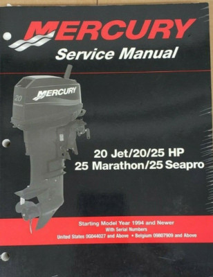 Mercury Servicehandbuch 20 Jet/20/25 25 Marathon/25 Seapro 90-826883R03 OEM