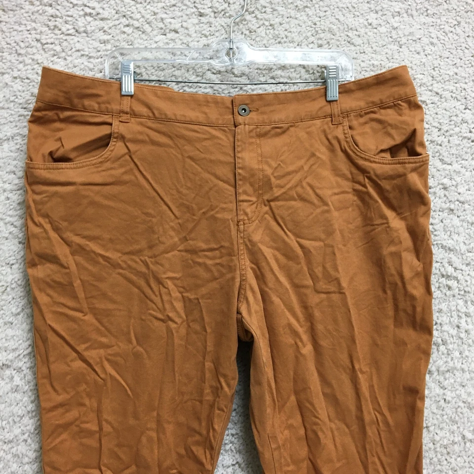 Columbia Pants 20W Womens Brown Plus Chino Stretch Flat Front Pocket Modern Fit - Image 2 of 4