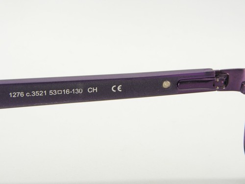 NEW PRODESIGN DENMARK 1276 3521 MATTE MEDIUM VIOLET EYEGLASSES FRAME 53-16-130mm - Picture 10 of 11