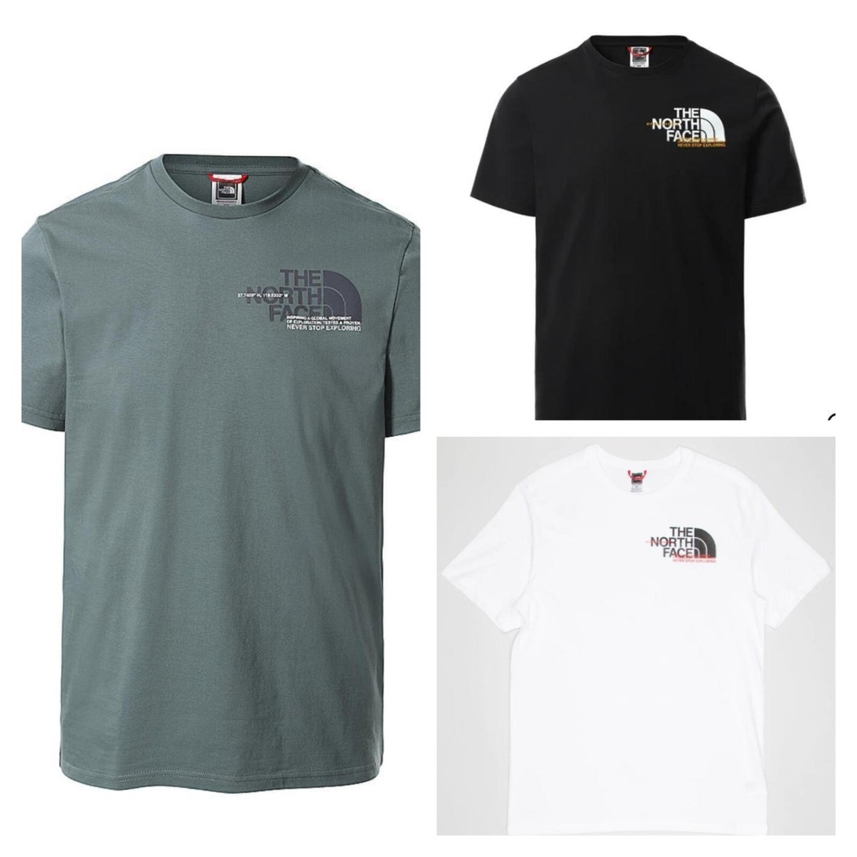 The North Face Men's Co-ordinates T-Shirt Crew Neck White