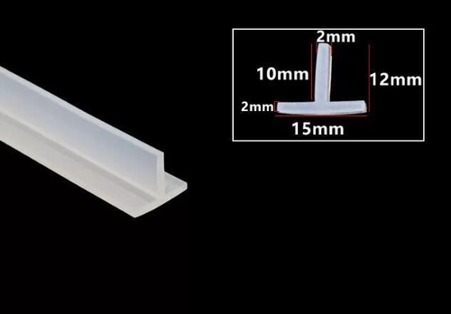 1 Meter T-Gasket Solar Panel Gap Seal Silicone Rubber Seal Strip Filling Strip - Picture 16 of 19
