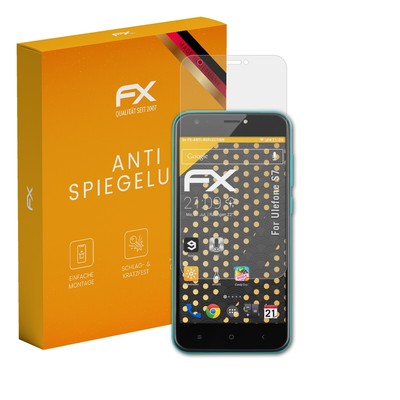 atFoliX 3x Displayfolie für Ulefone S7 Schutzfolie matt&stoßfest Folie