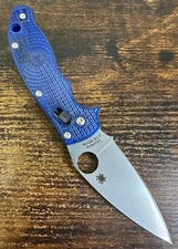 Spyderco Manix 2 Knife Blue FRCP - CTS BD1N - C101PBL2 FACTORY SECOND