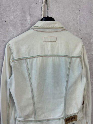 Vintage Moschino Jeans Blue Denim Blazer Jacket Size US8 - Picture 9 of 12
