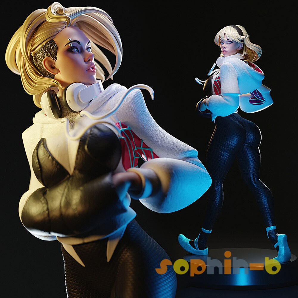 Spidey Gwen Stacy 1:4 Resin Model Kit Unpainted 3d Printed Spidey Gwen Stacy 1:4 Resin Model Kit Unpainted 3d Printed