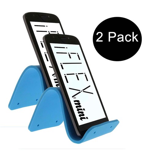 iFLEX Mini Flexible Cell Phone Holder Sky Blue 2pk Universal Hands-Free - Bild 1 von 4