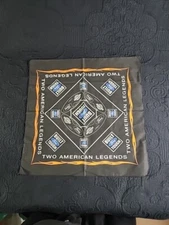 Harley Davidson Ford Tough Bandanna Colab Dew Rag Handkerchief Vintage 