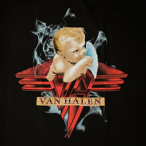 FREE SAME DAY SHIPPING New Classic VAN HALEN Baby Smoking Shirt MEDIUM