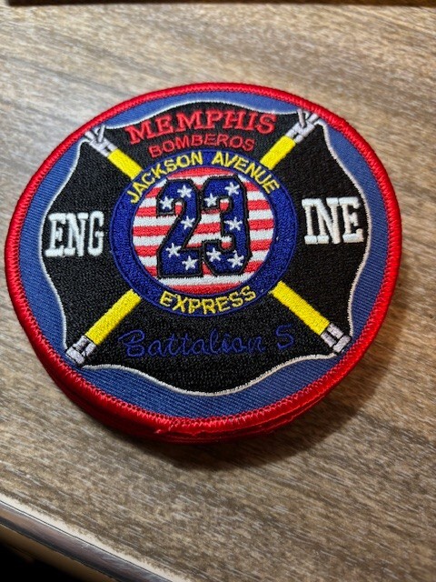Item MP12 - Memphis Fire Dept Patch - Engine23 Jackson Ave Express
