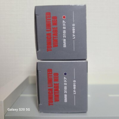 lv-n91a lv-n91b Tomica Limited Vintage Neo BMW 318i Set of 2 New