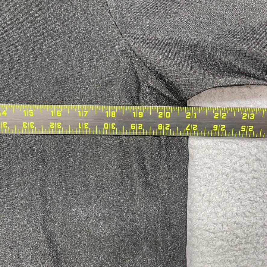 Style Co Womens T-Shirt Black Satin Short Sleeve Crew Neck Size L