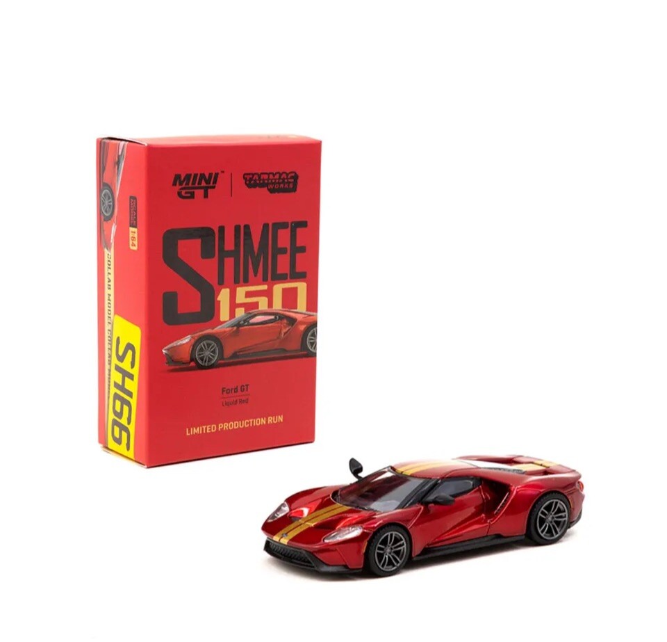 Mini GT x Tarmac Works COLLAB64 Ford GT Liquid Red Shmee150 1:64