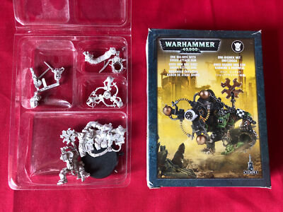 Ork Big Mek mit Shokk Angriff Gun Metall Neu in Box komplett Warhammer 40k (U10)