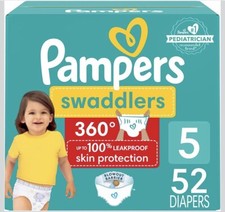 Pampers  size 5 diapers