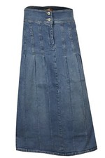Clove Jeans Long Blue Women's Denim Skirt-A Line Maxi Skirts Plus Size 14 to 24