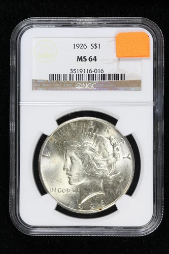 1926 Peace Dollar NGC MS 64 4VGO
