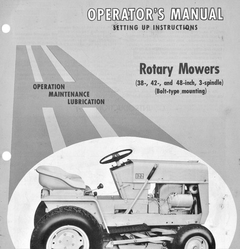 IH International CUB CADET Rotary Mowers Owner's Manual 38'' 42'' 48'' 3-Spindle - Picture 4 of 6