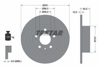 2X Textar 92046903 Bremsscheibe FüR Alfa Romeo Lancia