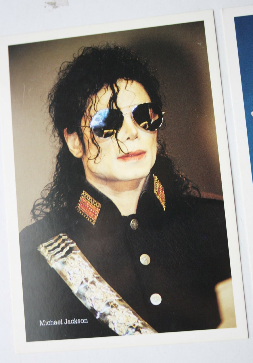 3X RARE VINTAGE AUTHENTIC 90'S MICHAEL JACKSON POSTCARDS MADE IN