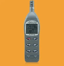 Dual Input K Thermocouple Humidity Dew Point Wet Bulb Thermometer 5in1 Meter #F2