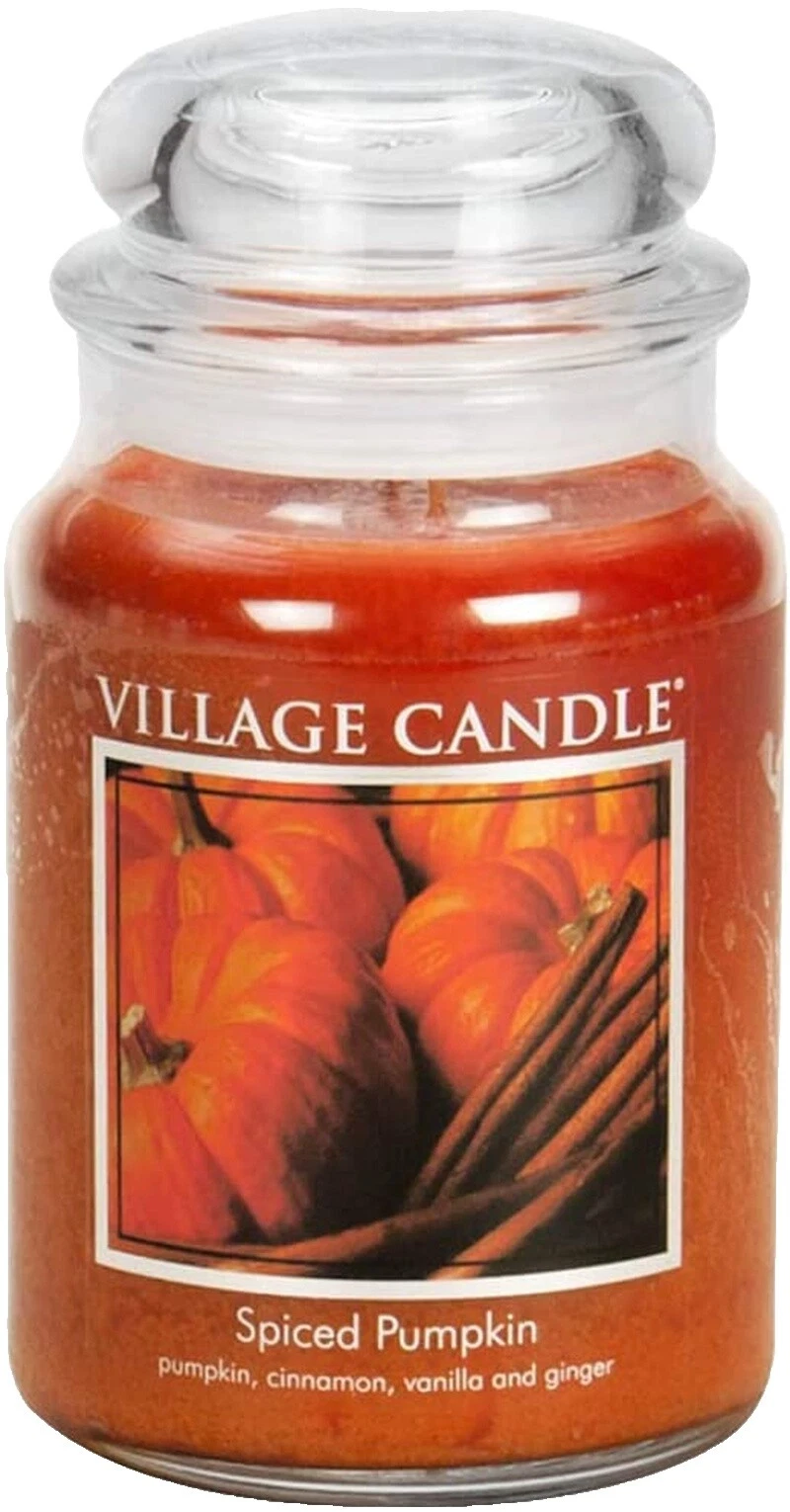 Pumpkin Large Round Décor Candles