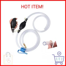 Siphon Pump for Gasoline Gas Oil Fuel Petrol Diesel Fluid Water Fish Tank,Manual