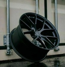 19 Inch Aodhan Aff7 Matte Black Wheels 19x8.5 35 5x114.3 Rims Set 4