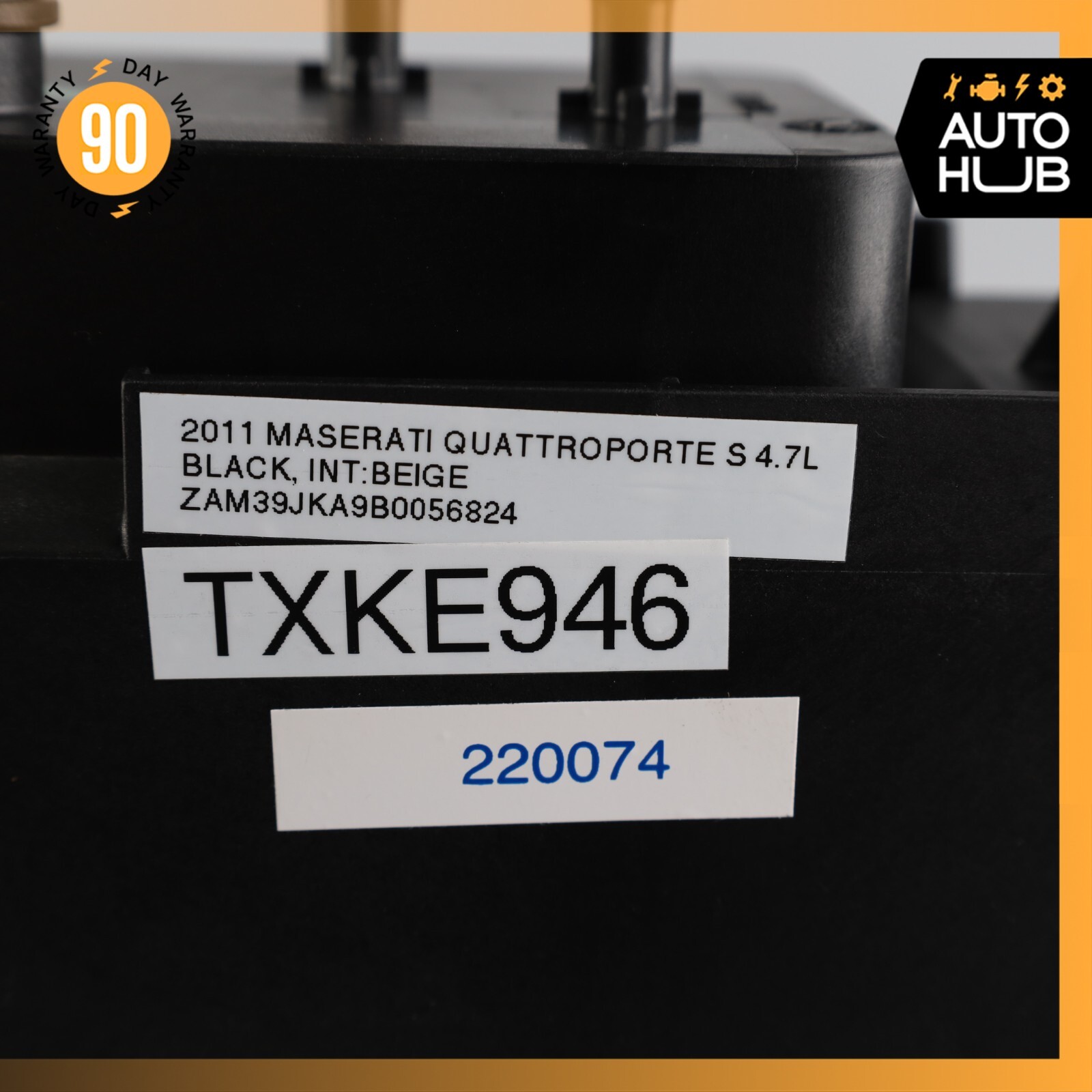 04-19 Maserati Quattroporte M139 EVAP Fuel Evaporator Box Charcoal Canister 74k